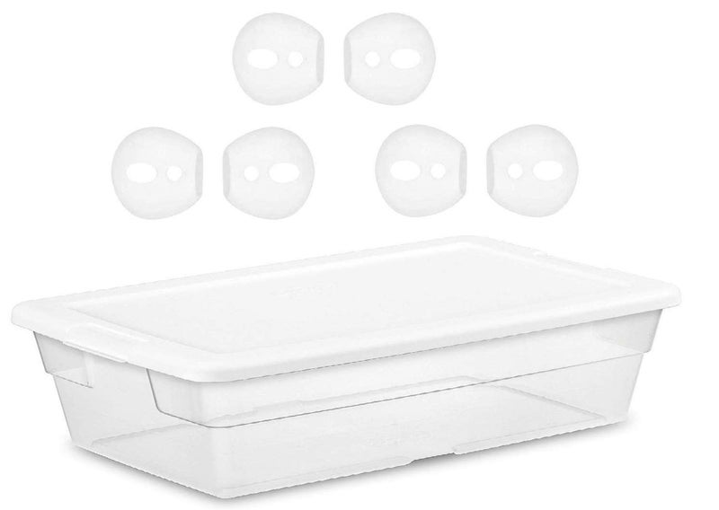 BLLQ Fit in Case AirPods Eartips Covers Anti-Slip Earuds Cover Silicone Compatible with AirPods 2 & AirPods 1 or EarPods ã€ Fit in The Charging Case ã€‘ 3 Pairs White - Image 3